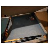 Pool Table with Table Tennis Top and Accessories