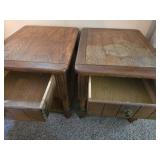 Pair of Wooden End Tables