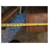 Vintage Step Table and Wooden Magazine Rack