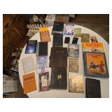 Lot of Religious and Inspirational Books including Bible Symbols, Holy Bible, and More