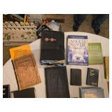 Lot of Religious and Inspirational Books including Bible Symbols, Holy Bible, and More
