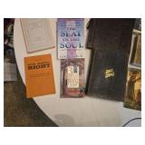 Lot of Religious and Inspirational Books including Bible Symbols, Holy Bible, and More
