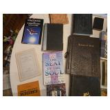 Lot of Religious and Inspirational Books including Bible Symbols, Holy Bible, and More