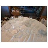 Glassware and Crystal Serving Dishes Set