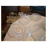 Glassware and Crystal Serving Dishes Set