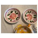 Rossini and Italy Ceramic Kitchenware Set including Bowls, Plates, and Salt & Pepper Shakers