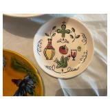 Rossini and Italy Ceramic Kitchenware Set including Bowls, Plates, and Salt & Pepper Shakers