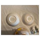 Rossini and Italy Ceramic Kitchenware Set including Bowls, Plates, and Salt & Pepper Shakers