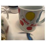 Assorted Glass and Mug Collection including Japan Mugs, Westfield