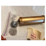 Vintage Cake Decorating Tools including Ateco Fancy Cake Decorating Set, Wilton Pastry Bag, and Cookie Press
