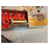 Vintage Cake Decorating Tools including Ateco Fancy Cake Decorating Set, Wilton Pastry Bag, and Cookie Press