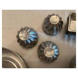 Jell-O Vintage Aluminum Mold Set with Heart, Bundt, and Rectangular Designs