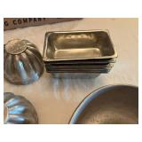 Jell-O Vintage Aluminum Mold Set with Heart, Bundt, and Rectangular Designs