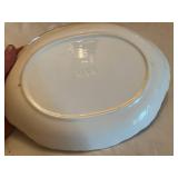 Vintage Floral China Dishes and Lidded Lard Container