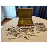 Silverware Set in Wooden Case