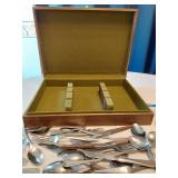 Silverware Set in Wooden Case