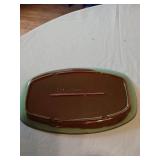Frankoma GP Green Ceramic Platter, Assorted Decorative Plates and Bowls