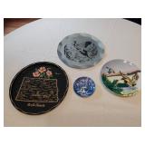 Vintage Decorative Plates including North Dakota Souvenir Plates and Wildlife Designs