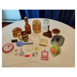 Lot of Vintage Collectibles Including Buttons and Kitchen Items
