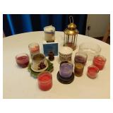 Candles and Holders Set including Soy Scents by Joanna, Glass Holders and Christmas Candles