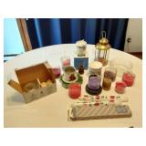 Candles and Holders Set including Soy Scents by Joanna, Glass Holders and Christmas Candles