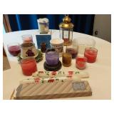 Candles and Holders Set including Soy Scents by Joanna, Glass Holders and Christmas Candles