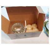 Candles and Holders Set including Soy Scents by Joanna, Glass Holders and Christmas Candles