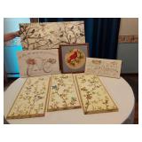 Collection of Decorative Wall Art and Signs