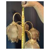 Brass Floor Lamp and Black Floor Lamp