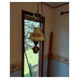 Hanging Floral Glass Light Fixture
