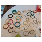 Assorted Jewelry including Bracelets, Necklaces, Earrings, and Accessories