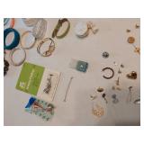 Assorted Jewelry including Bracelets, Necklaces, Earrings, and Accessories