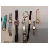 Lot of Watches in Various Styles and Brands