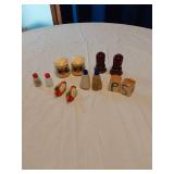 Salt and Pepper Shakers including Vintage and Novelty Designs
