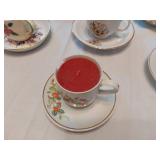 Vintage Floral Teacups and Saucers