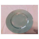 Vintage Green Ceramic Tea Set with Plates and Bowls