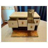 Metal Kitchen Bread Box with Drawers