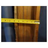 Glass Display Cabinet and Wooden Wall Shelves