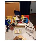 Office Supplies including Royal HT500X Shredder, Cork Board, and Greeting Card Paper