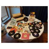 Large Lot of 45 RPM Vinyl Records
