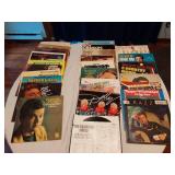 Lot of Vinyl Records Featuring Various Artists such as Dolly Parton, Johnny Cash, and Conway Twitty