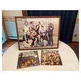 Sha Na Na Memorabilia including Framed Photo and Vinyl Records