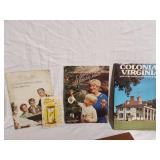 Books and Booklets including Colonial Virginia, Webster
