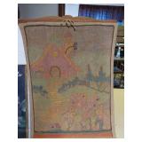 Anne Geddes Print, Vintage Tapestry, and Decorative Floral Wall Art