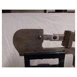 Vintage Chicago Scale Company Balance Scale with Weights 27" Tall