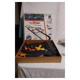 Aurora AFX Racing Set and Model Rocketry Box with Accessories