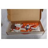 Aurora AFX Racing Set and Model Rocketry Box with Accessories
