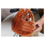 Baseball and Softball Equipment including Wilson and Cooper Gloves, Easton Bat, and More