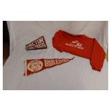 Hector Bulldogs Memorabilia Set including Sweater, Pennant, and Megaphone