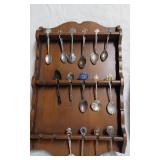 Collectible Souvenir Spoon Display Racks with Spoons